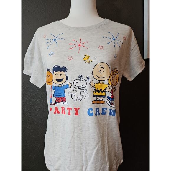 Peanuts Party Crew Kids T Shirt Size XL Plus Snoopy Charlie Brown NWT - Picture 4 of 7